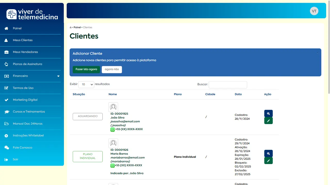 Gerenciamento de Usuários