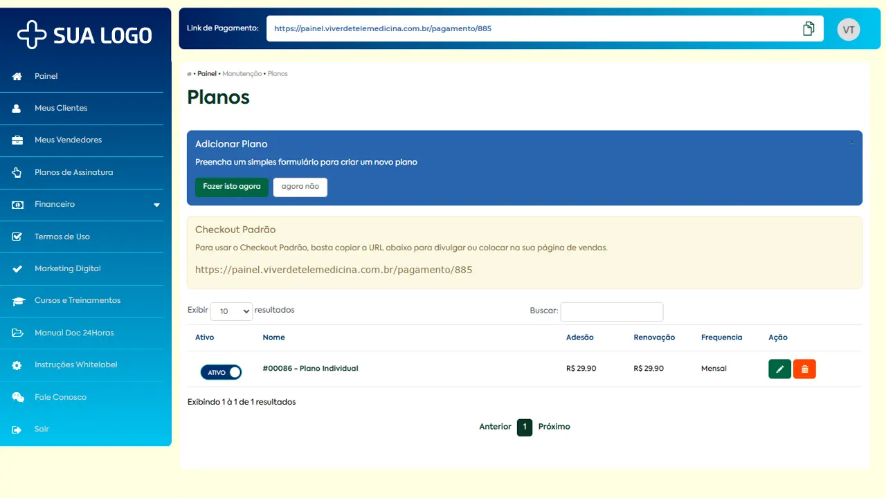 Planos de Assinatura